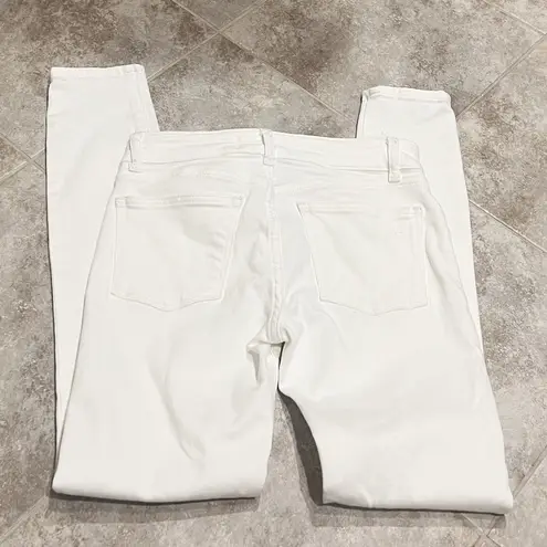 DL1961 Florence Porcelain Instasculpt Skinny Mid Rise Jeans White Sz 2/24