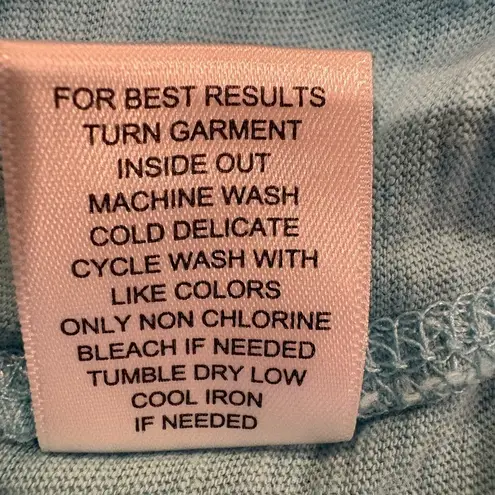 "ESCAPE by Habitate clothes Blue Long Sleeve Cat Print Top women’s Small