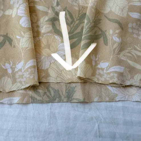 Rena Rowan Vintage Y2K Petite Yellow Print Midi Skirt