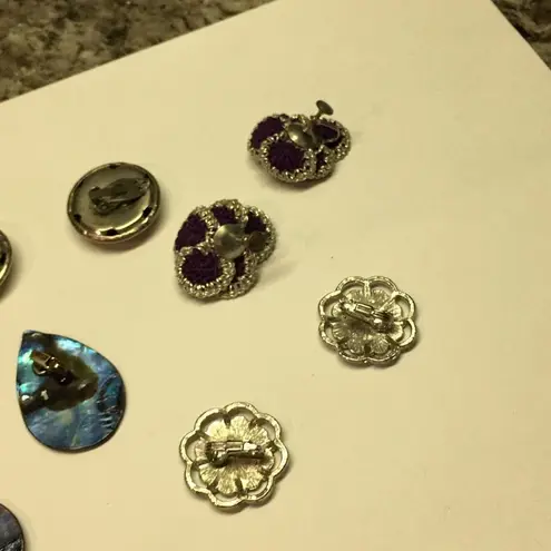 Lot Of 4 Costume Earrings Vintage