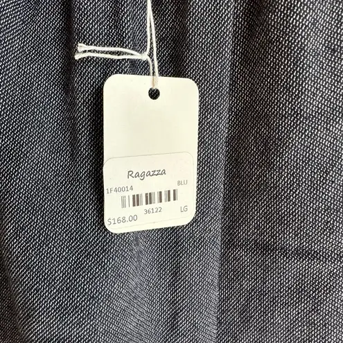 Fifteen Twenty Paper Bag Waist Wide Leg Chambray Pants~~Size Large~High Waist NWT