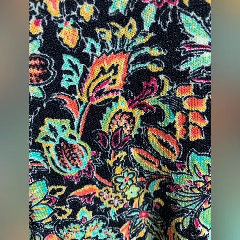 LuLaRoe  Sarah Black Floral Duster