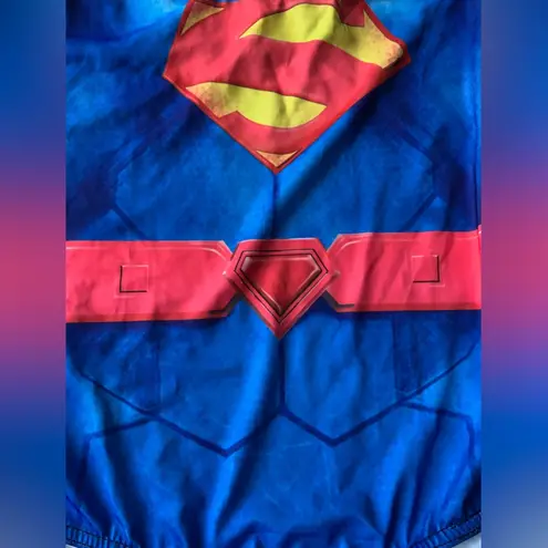 Superwoman One Piece Swimsuit Women “one size” Blue Superhero Swimwear Superman