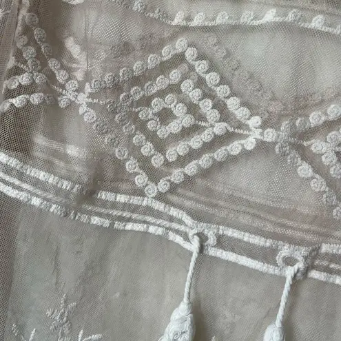 None Mesh Lace Cover-Up - One Size