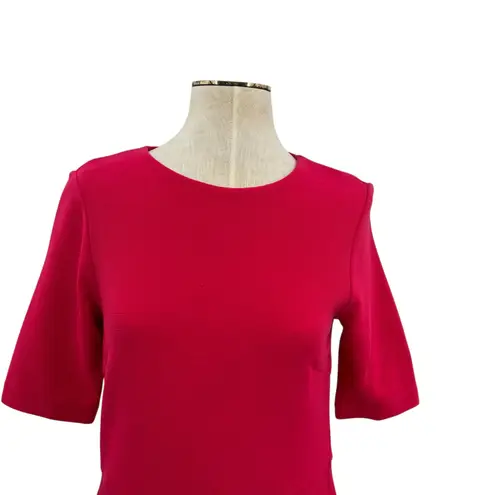 Hobbs London Lexia Dress Ribbed Hot Pink Size US 6