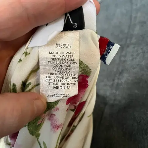 Joy California Pink Floral Sheer Kimono Cardigan Medium