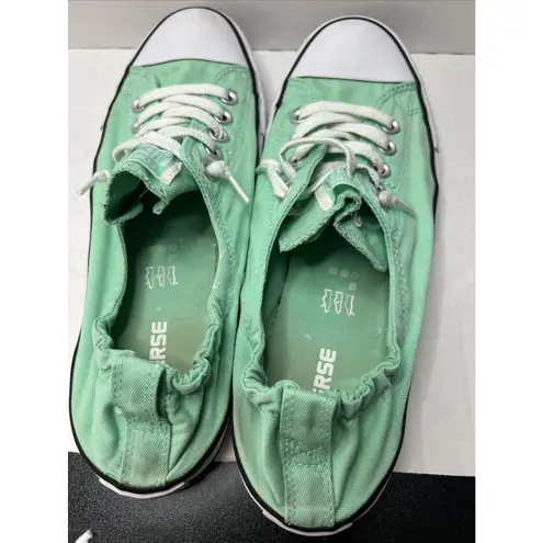Converse  All Star Mint Green Sneaker Shoe Low  Size 11 Very Nice Condition