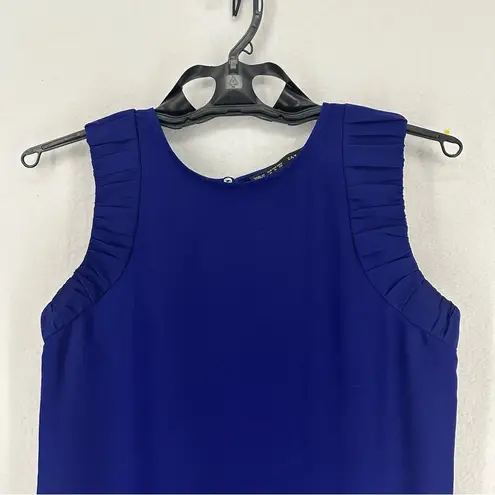 ZARA  Basic Sleeveless Tank Top Womens Medium Blue