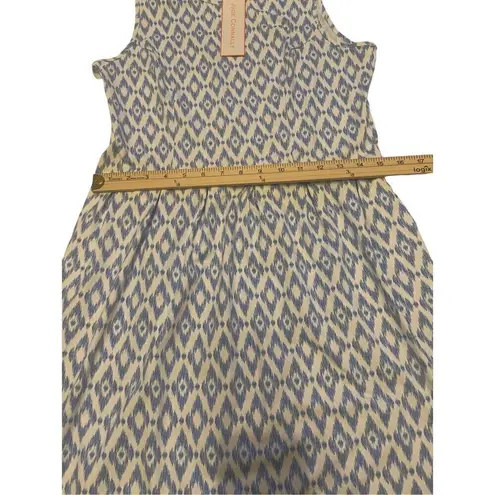 NWT Jude Connally Rachel Smooth Strech Sleeveless Tunic Dress M blue/ white Blue Size M
