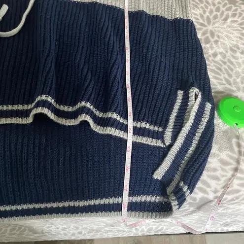 Harry Potter Ravenclaw V Neck Knit Sweater Hoodie Blue Gray Crest Logo Academia