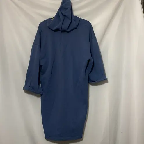 HAVEN WELL WITHIN WO SIZE XL STEEL BLUE HOODED Active COMFORT LOUNGE DRESS EUC