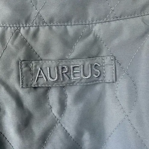 Aureus Reversible Blue Lightweight Fleece Quilted Golf Vest Athleisure S