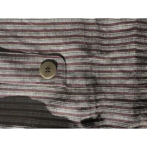 lafayette 148 new york Sz. 4 brown and blue striped skirt