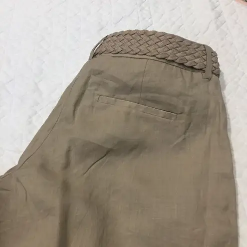 Elie Tahari Wide Leg Dress Pants with Belt Sz 6 Neutral Pants