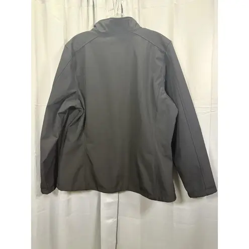 Port Authority Jacket Womens 2XL Black Soft Shell Full Zip Fleece Lined Pockets