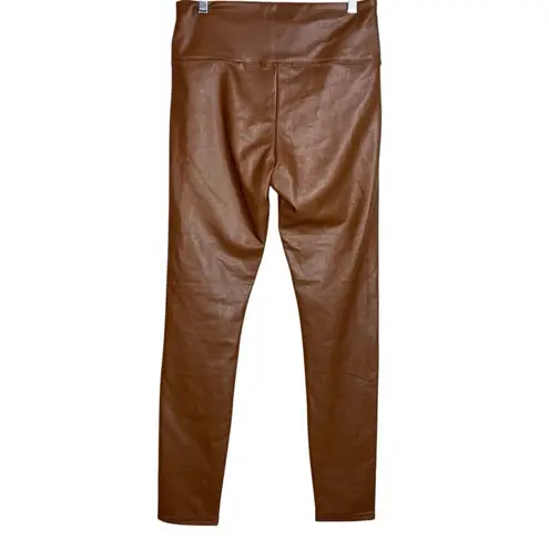 Bagatelle Brown Faux Leather Leggings