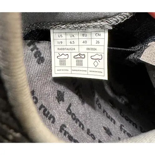 Rabbit Women's Dream Chaser Running Shoe Black Knit Size 9 NIB Neutral Cushioned - Image 11