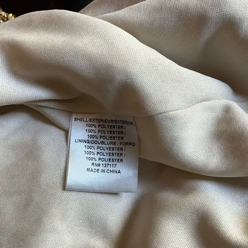 Badgley Mischka Modele Gold Sequin Midi Dress