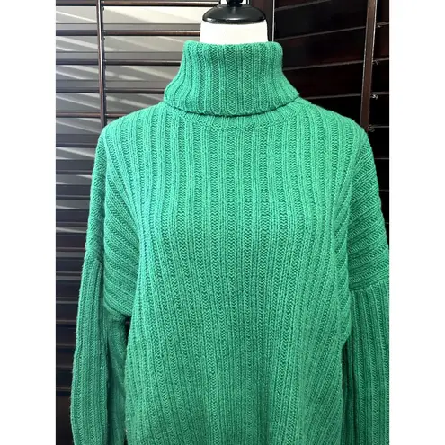 360 Cashmere  Women's Angelica Ribbed Turtle Neck Long Sleeve Sweater L NWOT