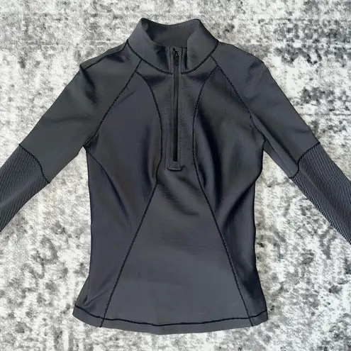 Lululemon  Two-Tone Ribbed Running Half Zip