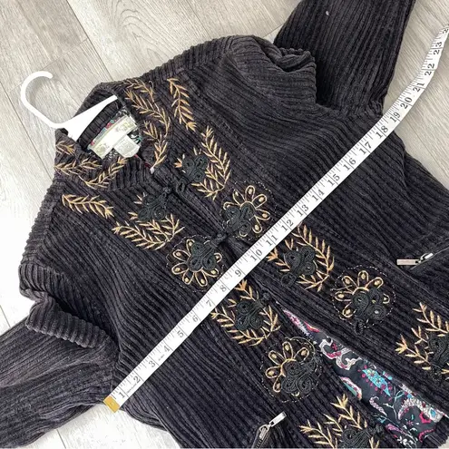 Mur Mur Blazer Corduroy Embroidered Jacket Purple (large) vintage regal asian