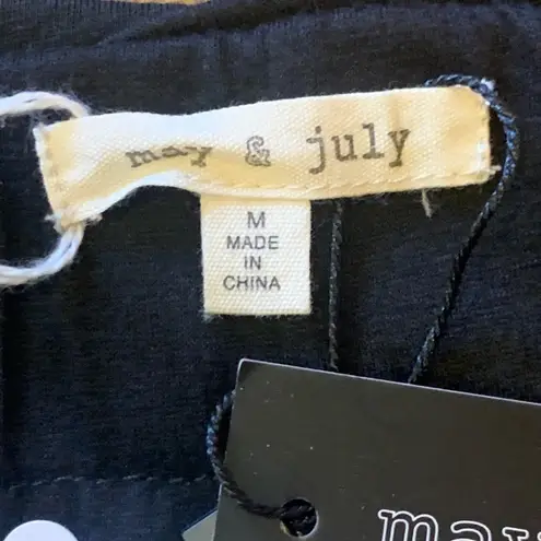 May & July NWT Sequin Leggings / Skinny Pants Medium Black Inside Lined Thick