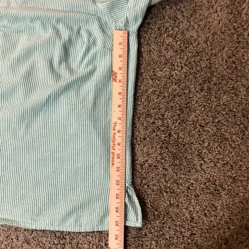 Christopher & Banks Christopher Banks Blouse Womens X Used Green Striped