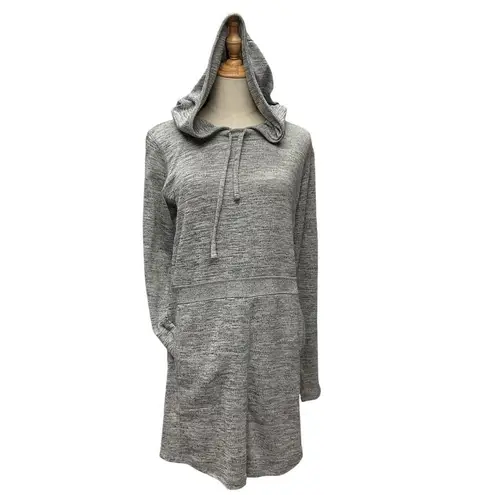 90 Degrees by Reflex Women's Hoodie Sweater Dress Gray Size M Pockets Size M