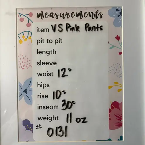 VS Pink Athletic Pants Joggers Woman's XS Black White Spellout Lightweight