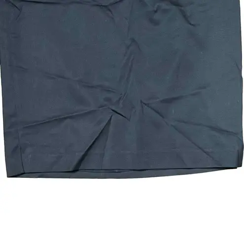 St. John Wool Straight Pencil Mini Office Black Skirt Stretch Zip Back Women 6