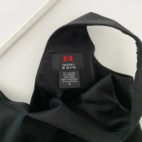 Emergency Exit Vintage Y2K Bow Accent Mini Dress Black Size 5