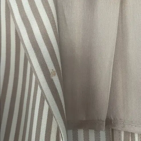 Akris Punto Wool Striped Blazer Hidden Closures Size 12