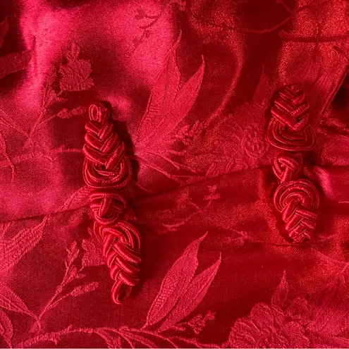 All that jazz Vintage Red Jacquard Dress | Made in USA