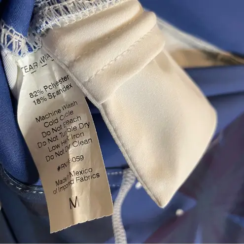 Loony Legs London Blue Leggings With White Floral Size Medium