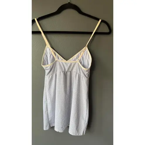 Laura Ashley Striped Chemise with Adjustable Straps