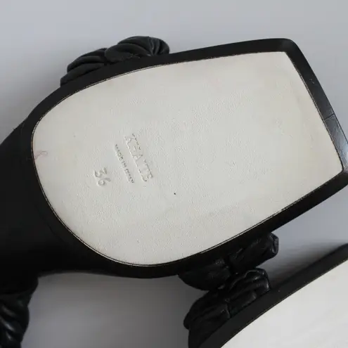 Khaite Lexington Black Ruched Leather Kitten