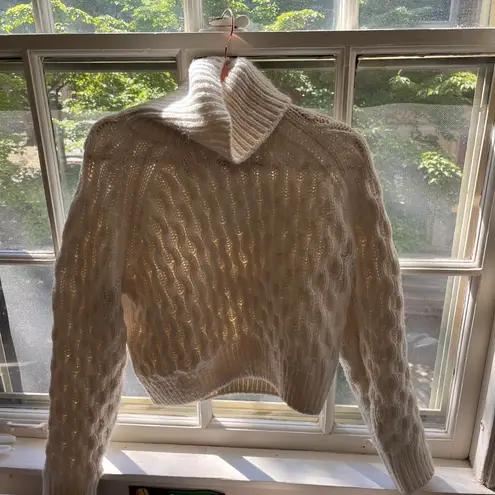 H&M Cream Cable Knit Turtleneck