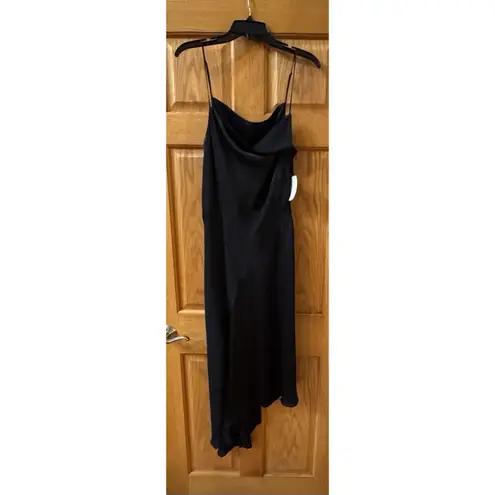 AllSaints Una satin midi Black Women’s dress Size 10