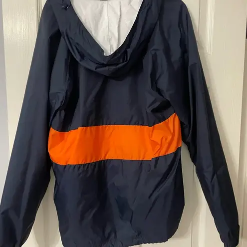 Alpha Delta Pi Auburn fleece lined rain jacket pull over Size M