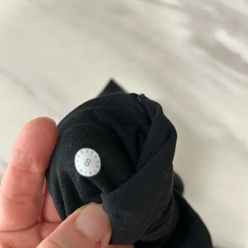 Lululemon  Athletica Monochromatic Black Emboss High-Waisted Align Leggings- 25” thumbnail 7