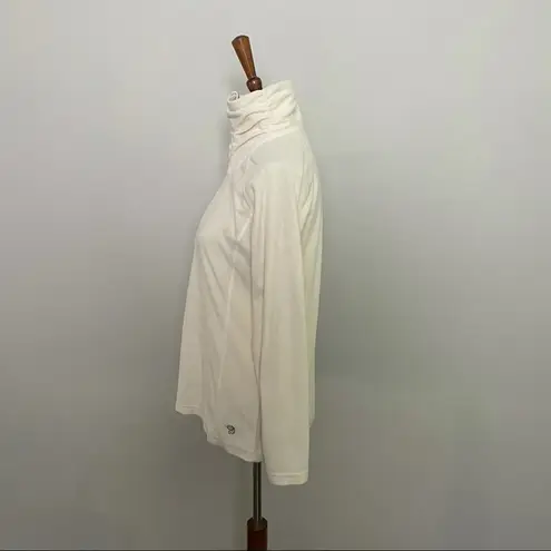Mountain Hardwear Microchill Lite Lightweight Fleece Top 1/2 Zip Cream Ivory