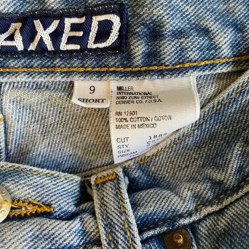 Cruel Girl Relaxed Jeans Womens Juniors 9 Short Blue Jean High Waist Vintage