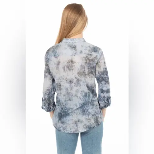 Vintage Goa Tie Dye Tunic with Floral Embroidery