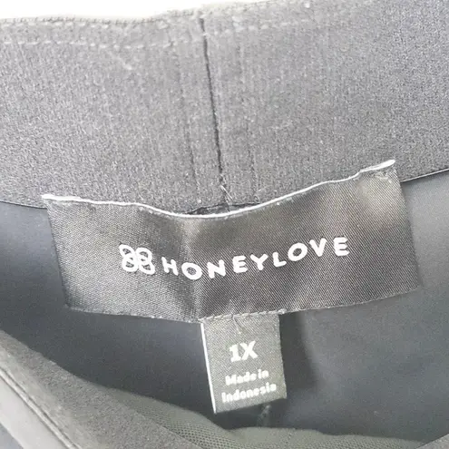 Honeylove Womens Pants Size 1X Black Stretch Sculpting Slim Shapewear Trousers
