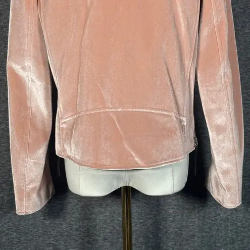 Giuseppe Zanotti Pink Velvet Ofelia Long Sleeve Jacket Large