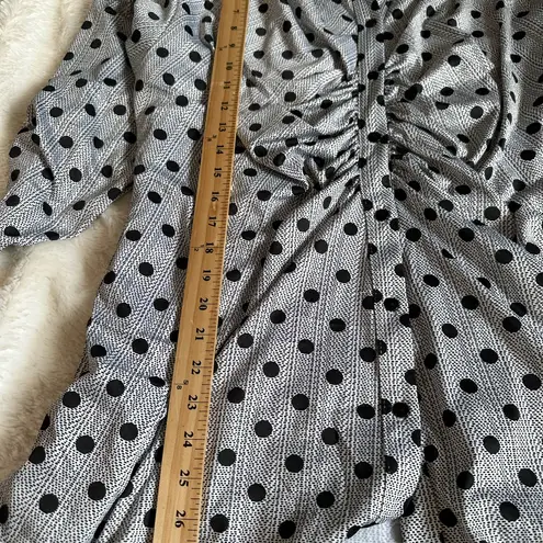 Ny Collection Black and White Polka Dot Blouse