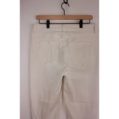 Paige Womens Jeans White Margot Skinny Denim High Rise Ankle Light Wash Size 31