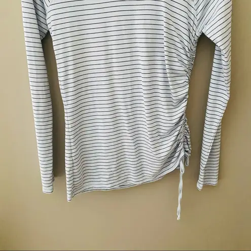 CALIA by Carrie Underwood Striped Long Sleeve Top Blue Sz Small