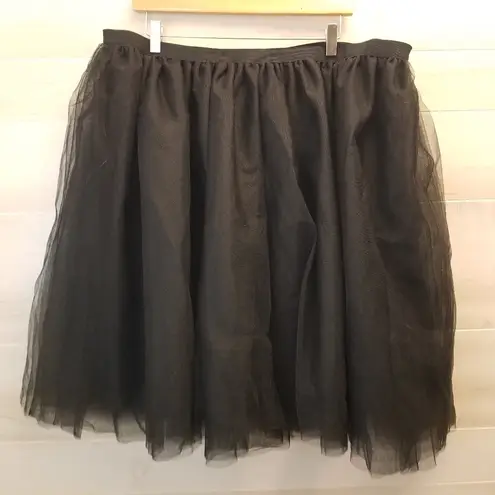 Lane Bryant {22/24} NWT  Black Tulle Skirt