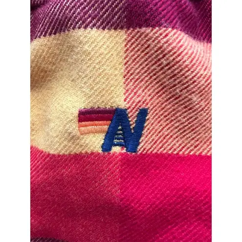 Aviator Nation Unisex XL Plaid Lounge Pants Flannel Relaxed Fit in Red